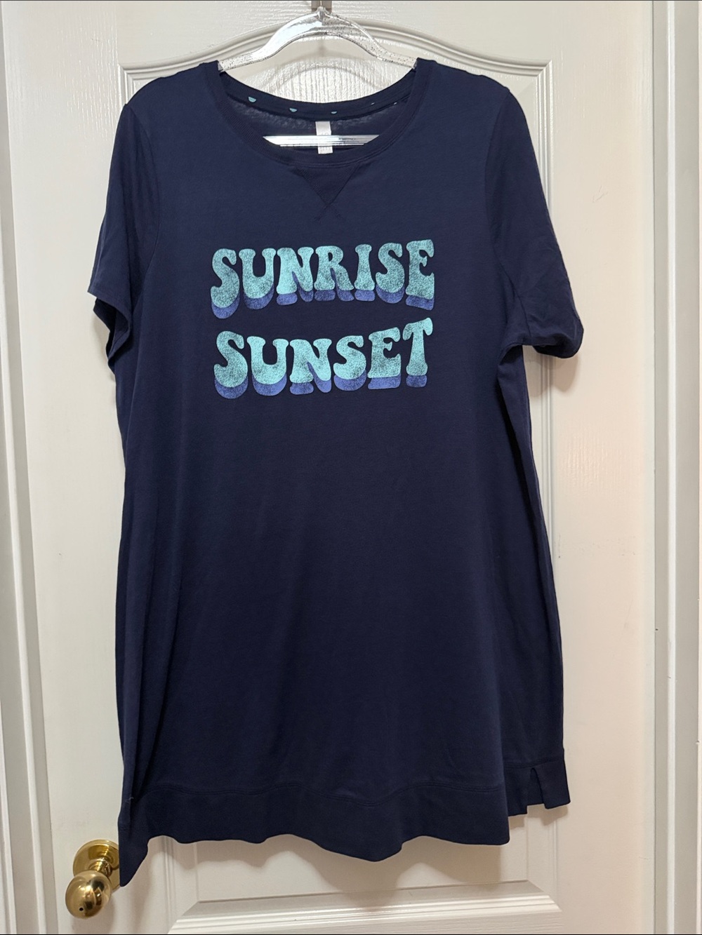 Lane Bryant Cacique Navy Blue Sleep Shirt size 14/16